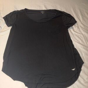 Hollister Charcoal V-Neck Tee